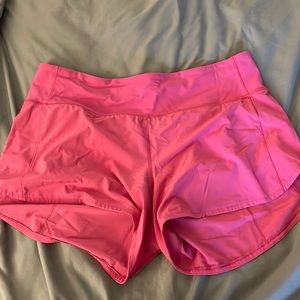 Lululemon High Rise Speed Short - Pink - Size 10